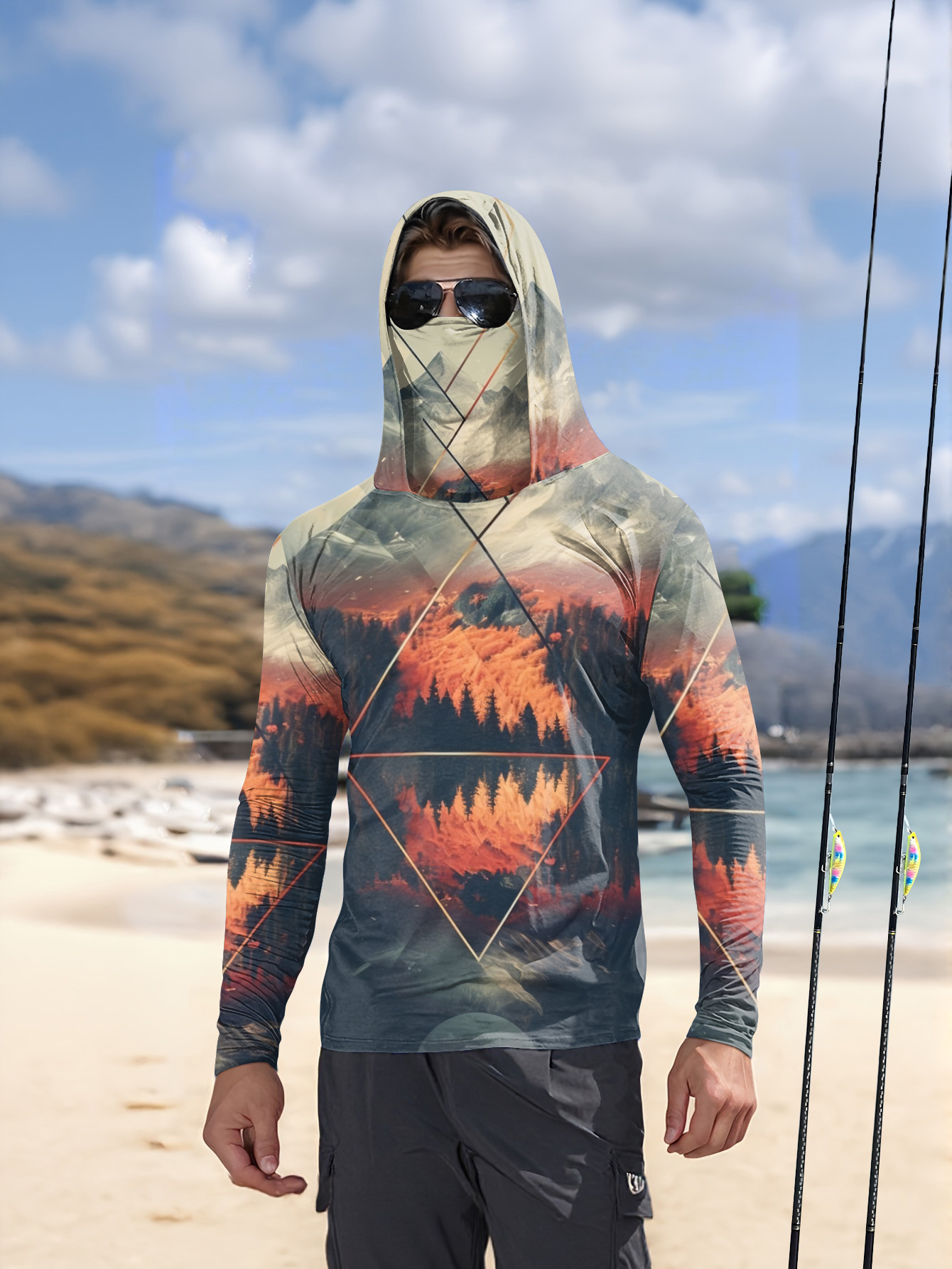 Summer Outdoor Clothing - Sudadera de Pesca para Hombre con