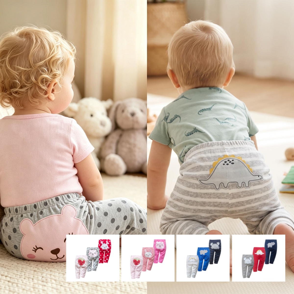 Summer Clothing Newborn - Paquete de 3 Pantalones Harem de