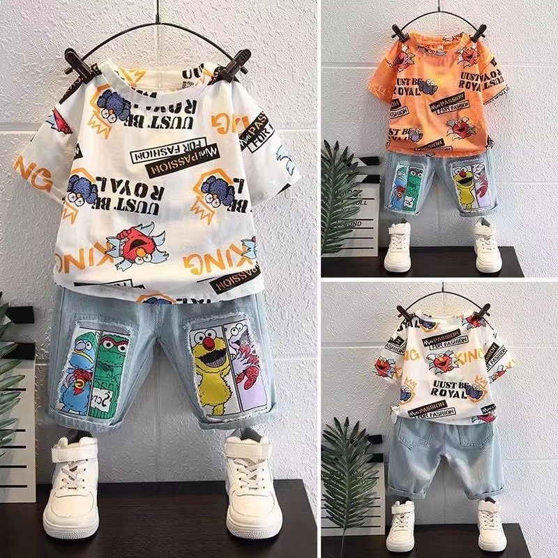 Summer Clothing Drawing For Kids - Camiseta de algodón de manga corta