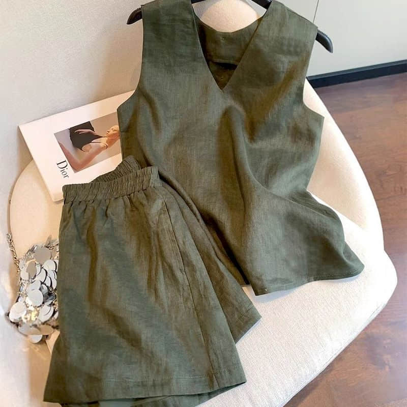 Summer Clothing Old Money - Conjuntos de Shorts Estilo Old Money,