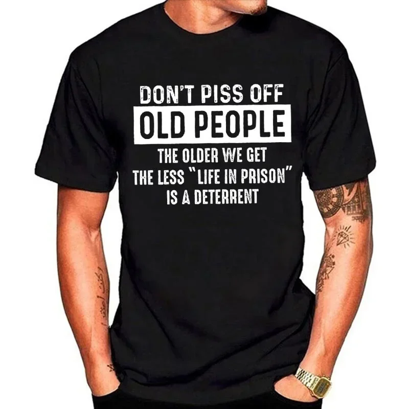 Summer Clothing Old Money - Dont Piss Off Old People-Camiseta divertida