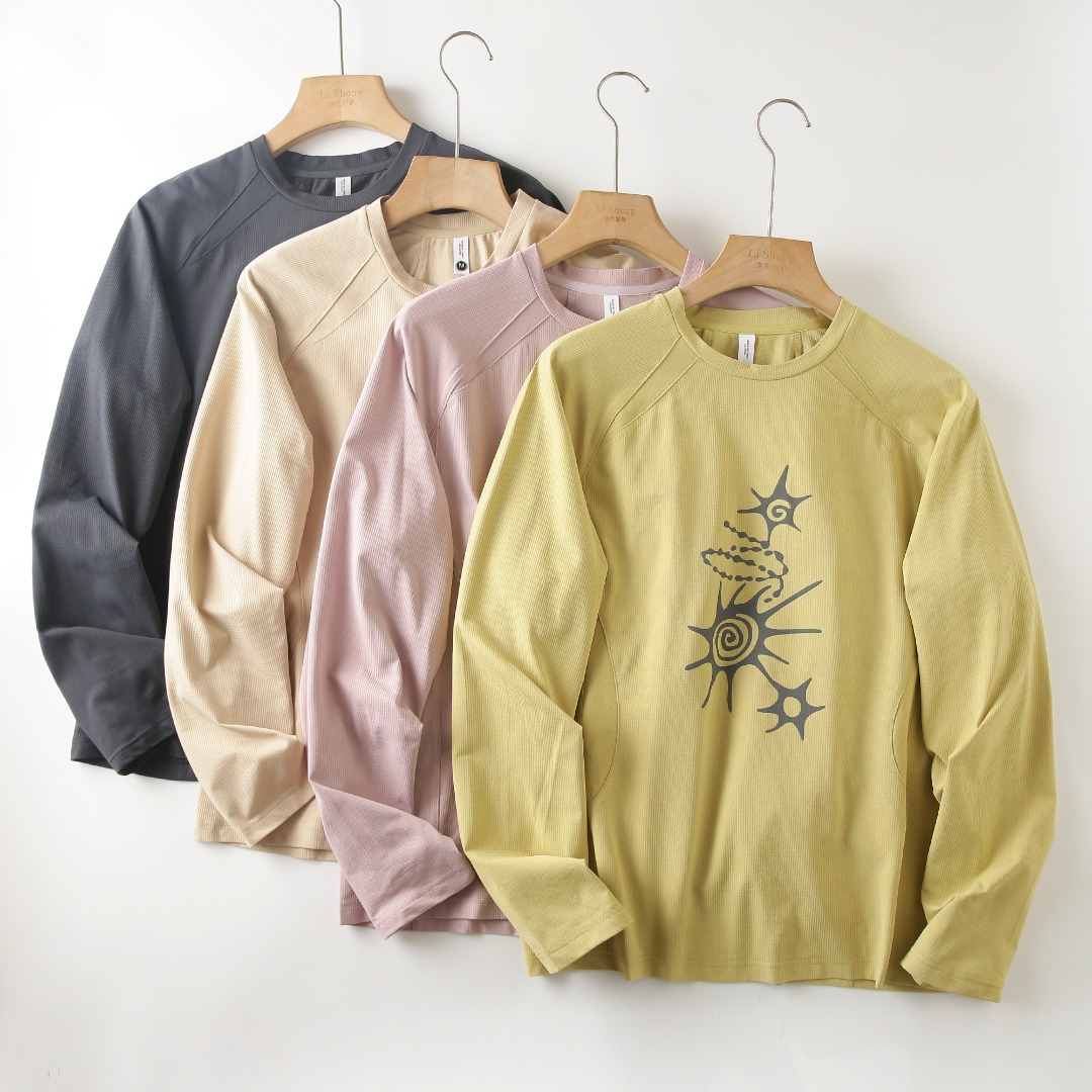 Summer Outdoor Clothing - Camiseta Unisex de Manga Larga Transpirable