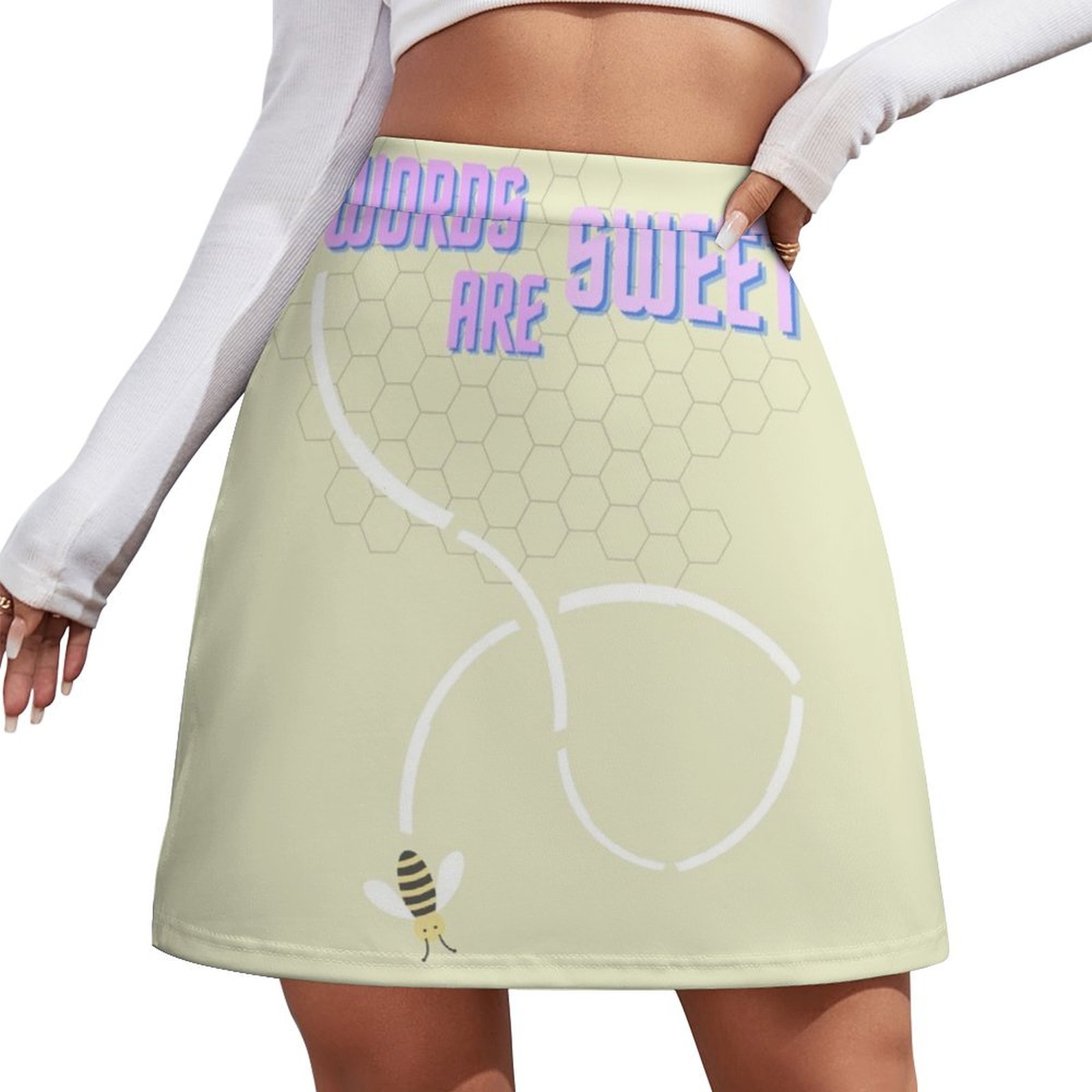 Summer Clothing Words - Minifalda SWEET para mujer, ropa femenina