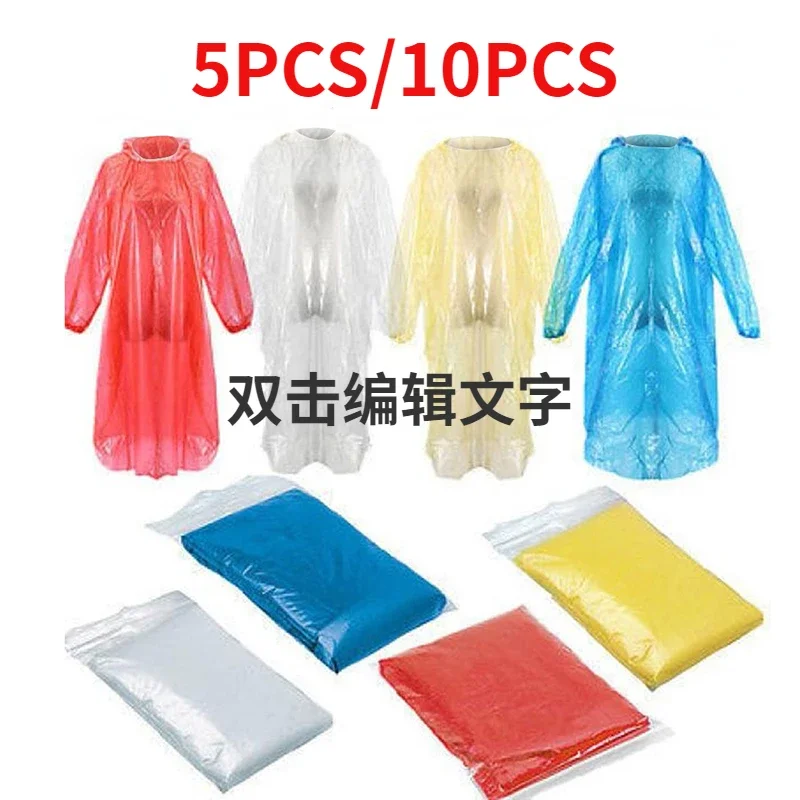 Summer Rain Clothing - Chubasquero desechable para niños y adultos,