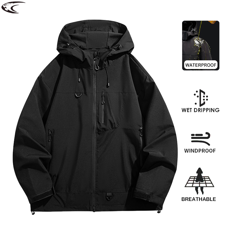Summer Rain Clothing - LNGXO Chaqueta impermeable unisex para deportes