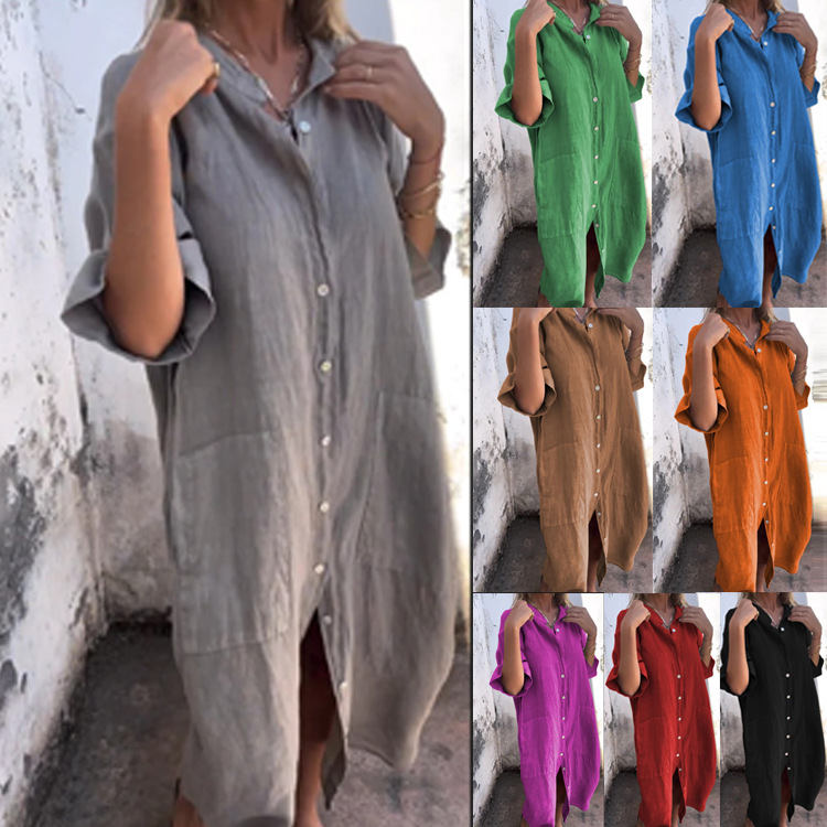 Vestido Camisero Estilo Old Mo - Summer Clothing Old Money reseña y precio