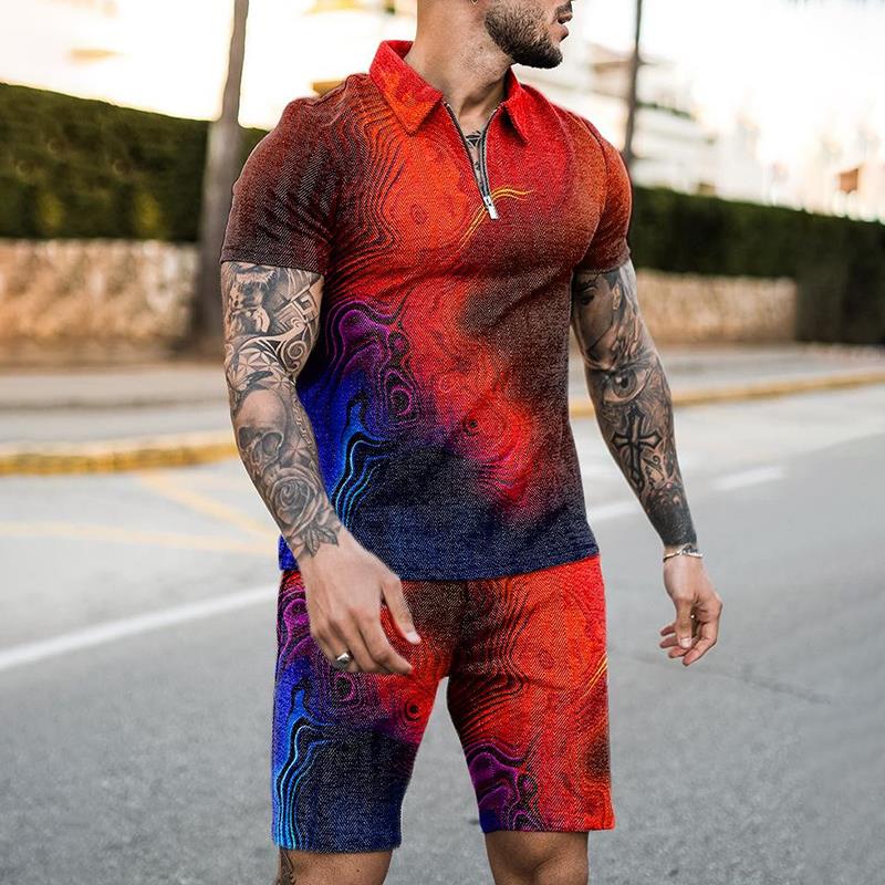 Conjunto de Camiseta Polo con  - Summer Clothing Styles Men reseña y precio