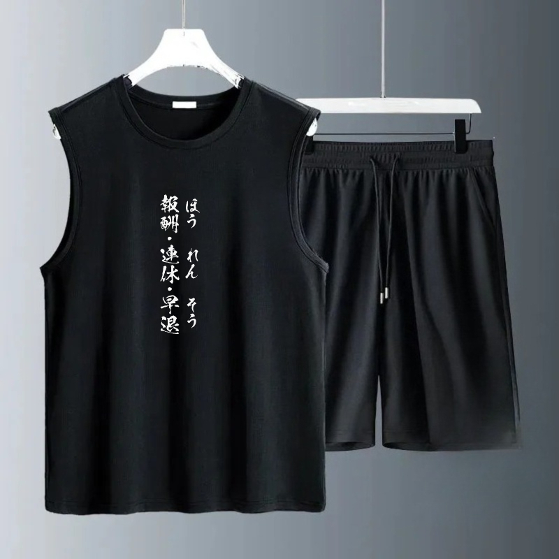Conjuntos de Camisetas sin Man - Summer Clothing Mens reseña y precio