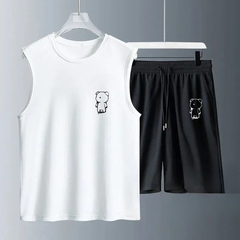 Conjuntos de Camisetas sin Man - Summer Clothing Mens reseña y precio