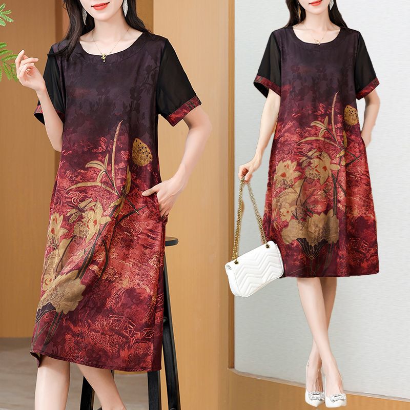 Elegante Vestido Estampado de  - Summer Clothing For Women Over 60 reseña y precio