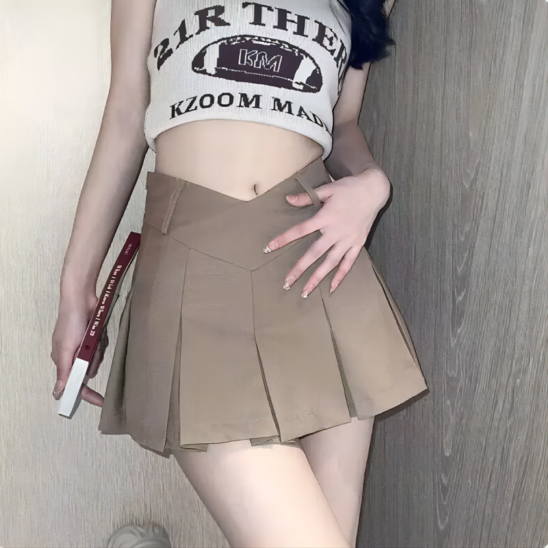 Nueva Falda Corta Plisada de V - Summer Clothing For 70 Year Old Woman reseña y precio