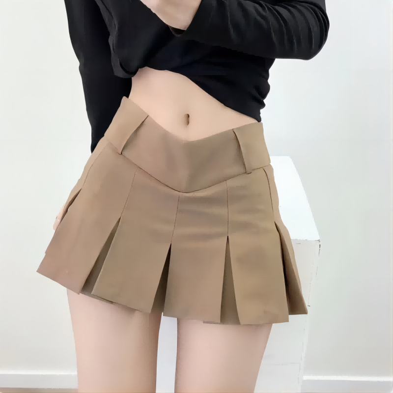 Nueva Falda Corta Plisada de V - Summer Clothing For 70 Year Old Woman reseña y precio